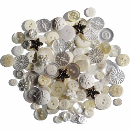 Button #102 - Treasure Box - Sea Salt