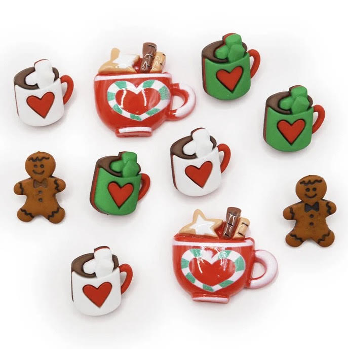 Button #13240 - Cocoa, Cookies, and Christmas Movies