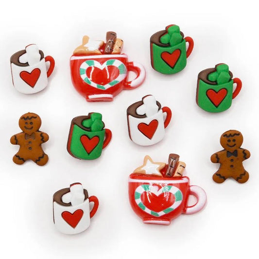 Button #13240 - Cocoa, Cookies, and Christmas Movies