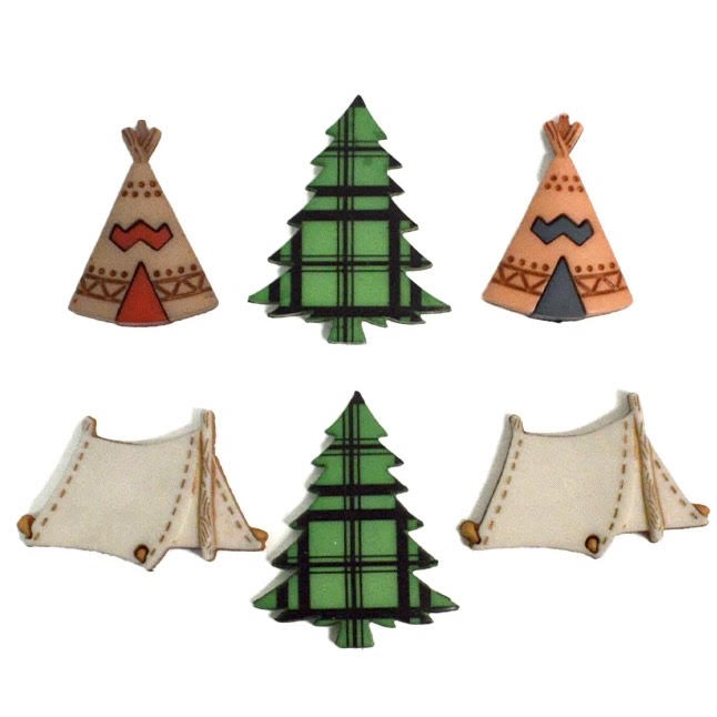Button #2155 - Camping