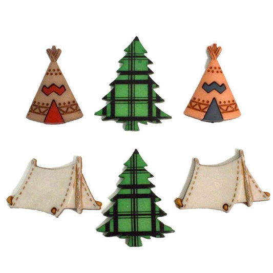 Button #2155 - Camping