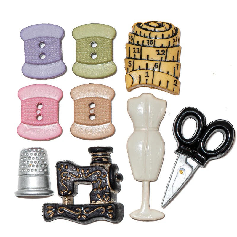 Button #348-2 - A Stitch in Time