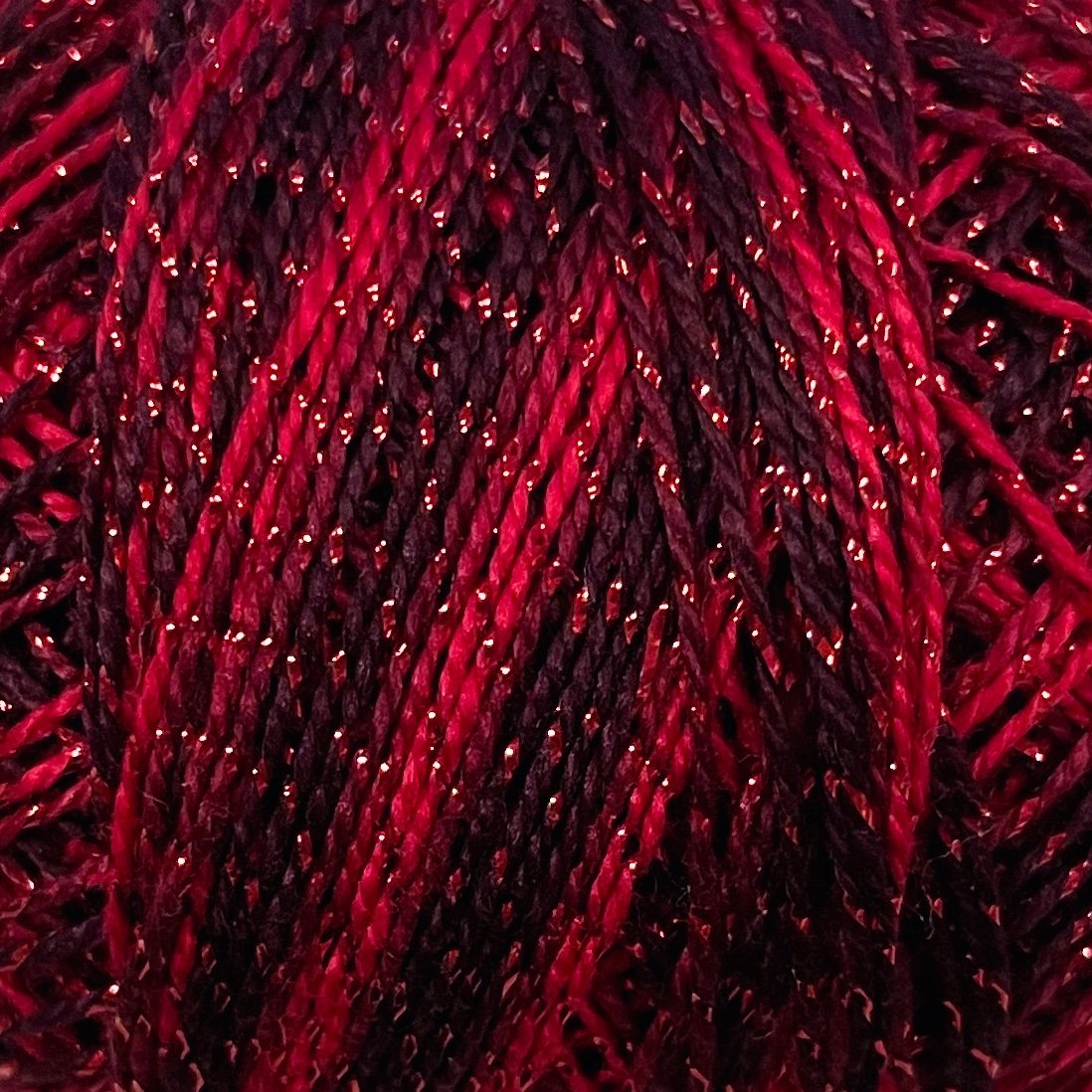 Valdani Perle Cotton Size 12 - C709 Sparkly Garnet