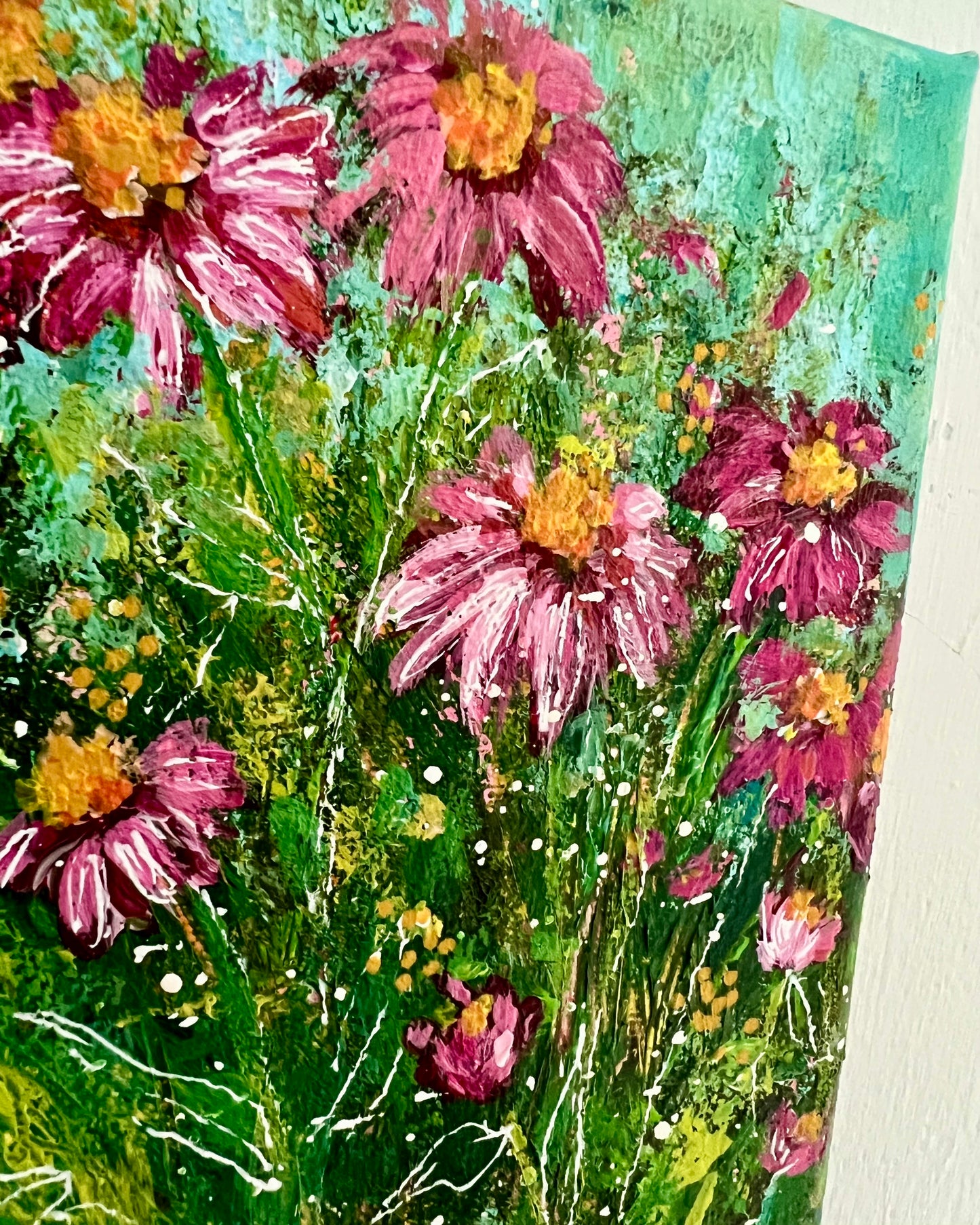 Coneflowers on Canvas 001