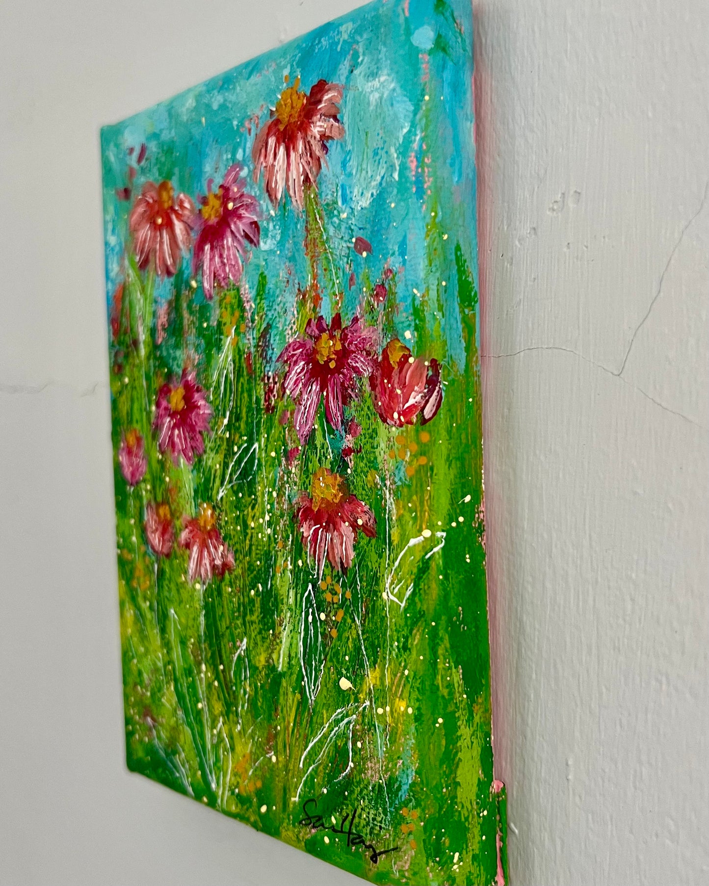 Coneflowers on Canvas 002