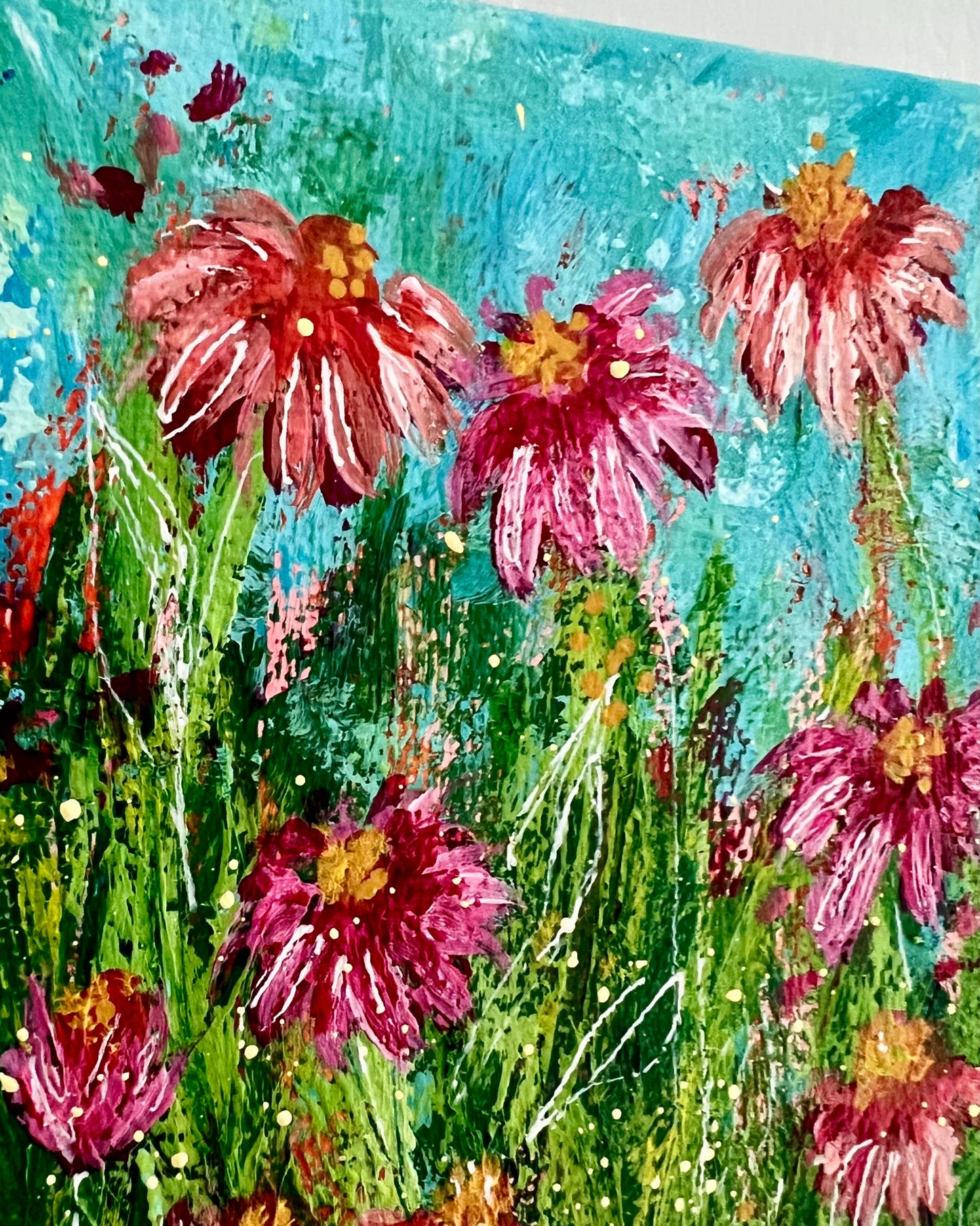 Coneflowers on Canvas 002