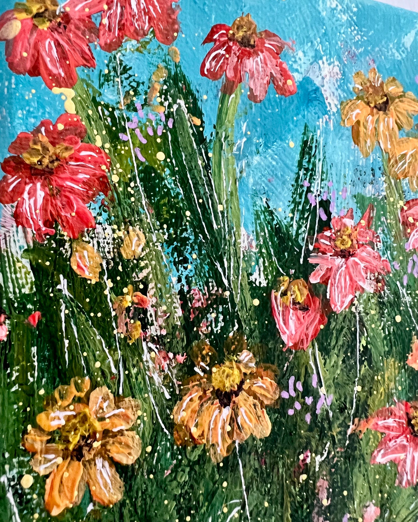 Coneflowers on Canvas 003
