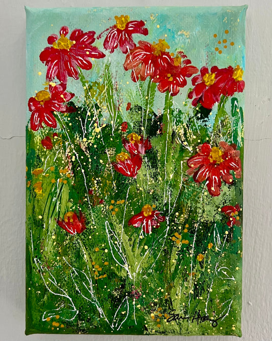 Coneflowers on Canvas 004