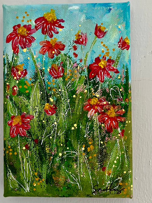 Coneflowers on Canvas 008