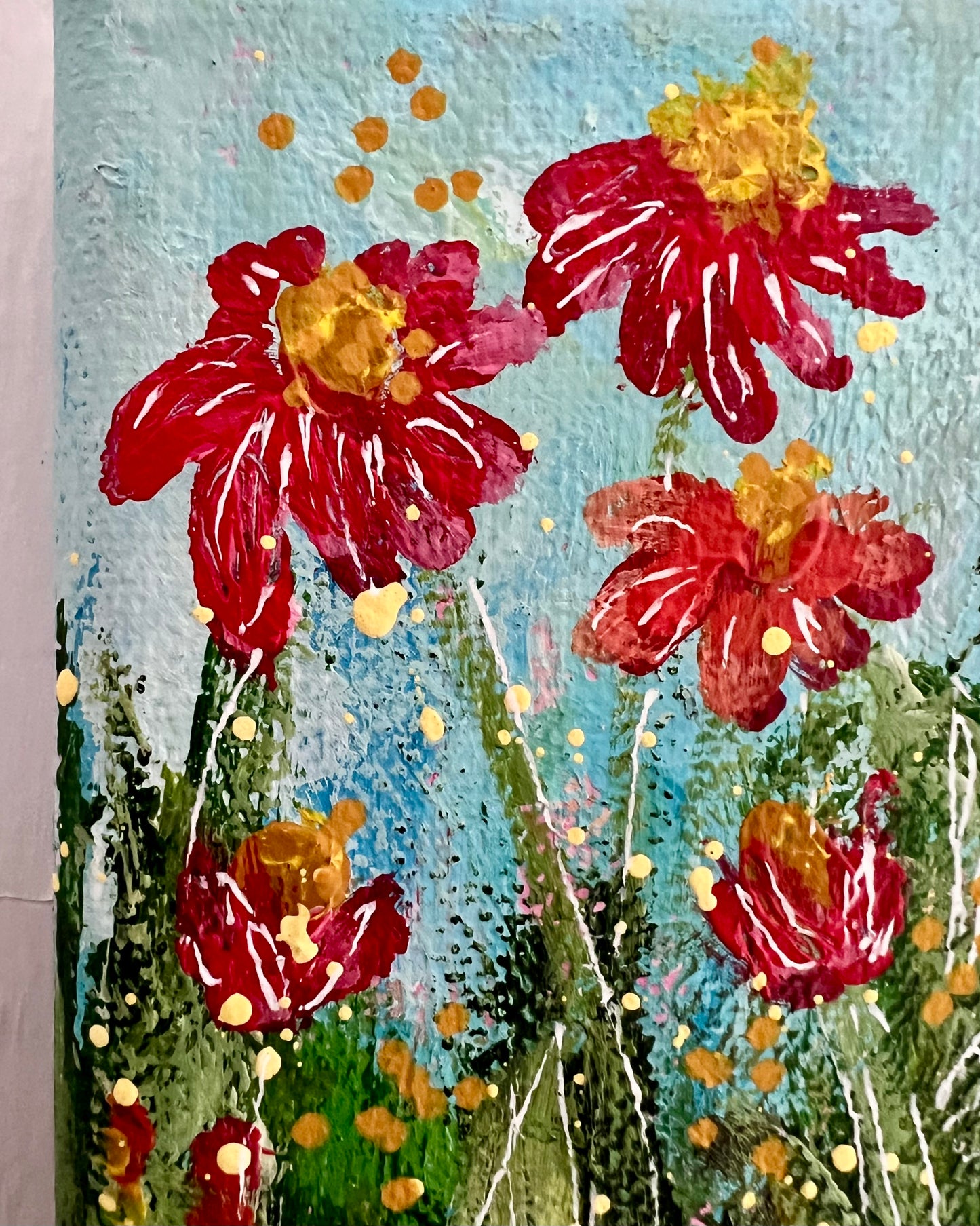 Coneflowers on Canvas 008