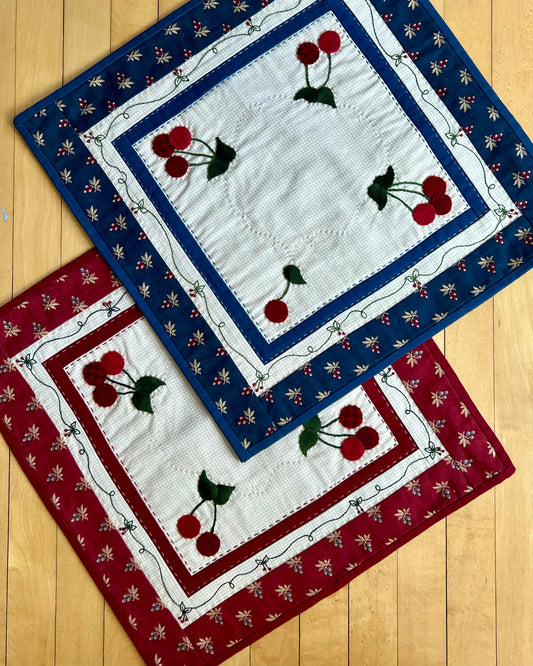 Cherry Candle Mat - Finished Samples