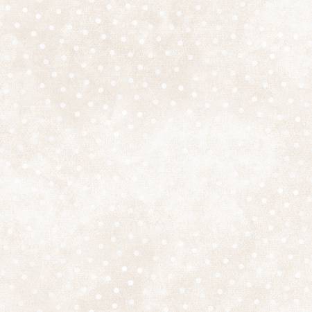 Fabric #8506M - EW - Woolies Flannel - Light Cream Polka Dots