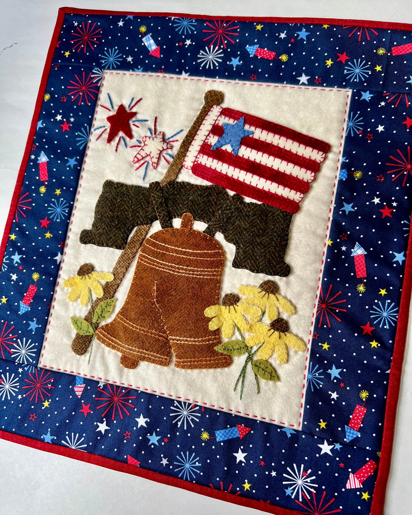 Fabric #9903-N Red White & Bloom