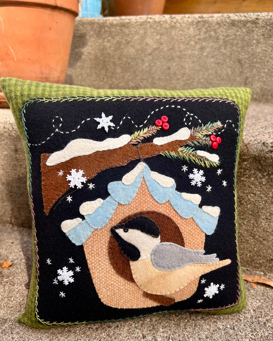 My Little Chickadee - Finished Pillow