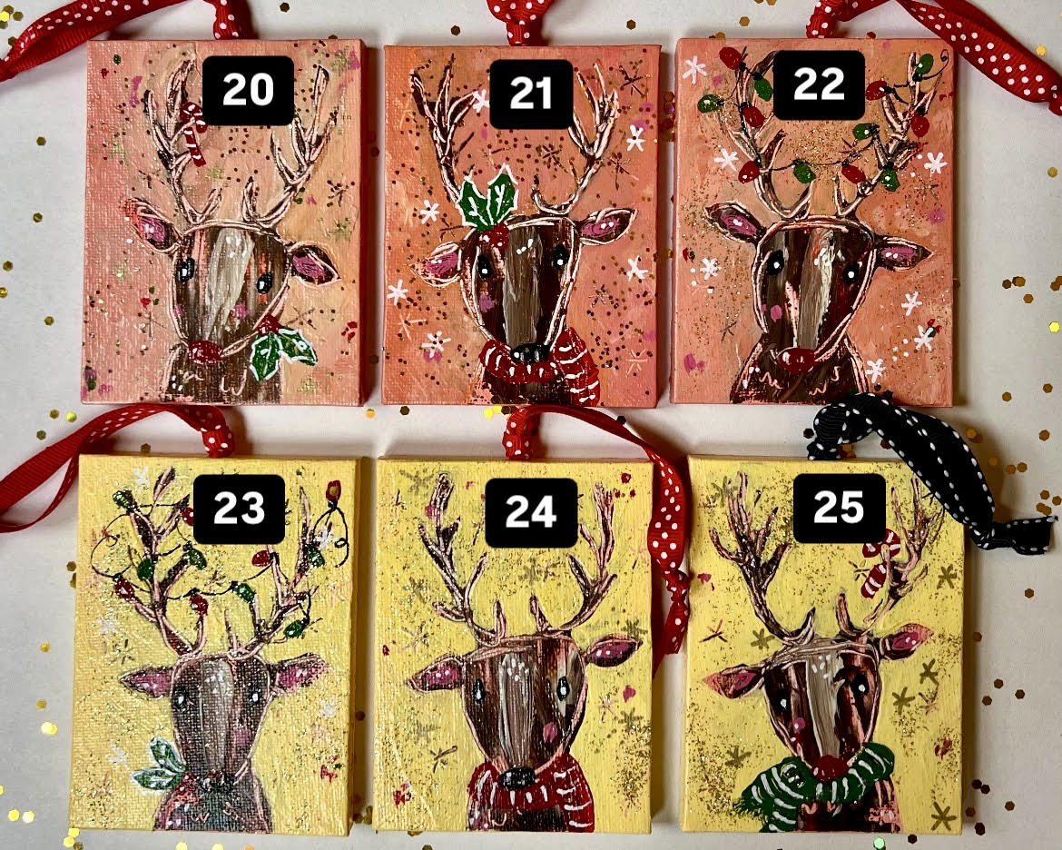 Reindeers & Rudolfs PEACH & YELLOW
