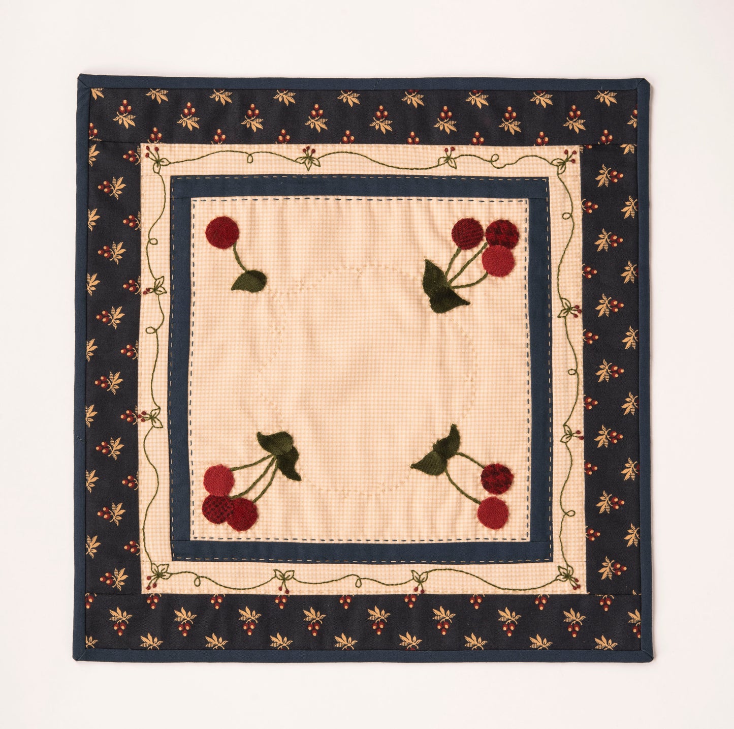 Pattern #042 - Cherry Candle Mat