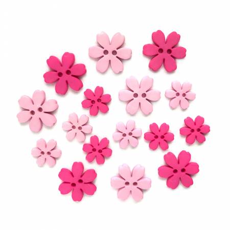 Button #100 - Hibiscus