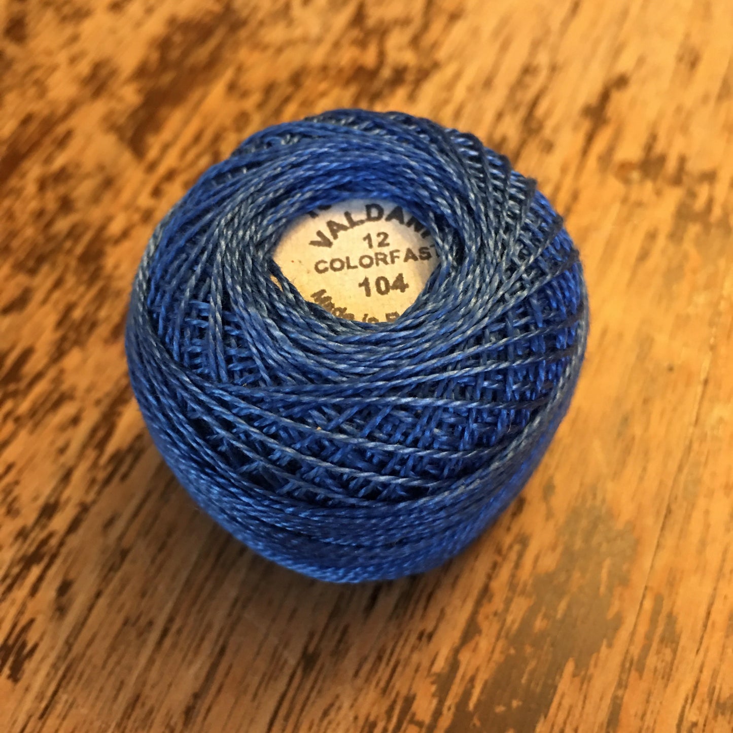 Valdani Perle Cotton Size 12 - 104 Deep Sapphire