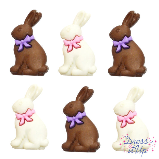 Button #10876 - Chocolate Bunnies