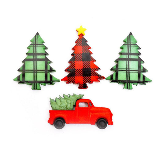 Button #11687 - Home for the Holidays