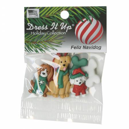 Button #11396 - Feliz Navidog