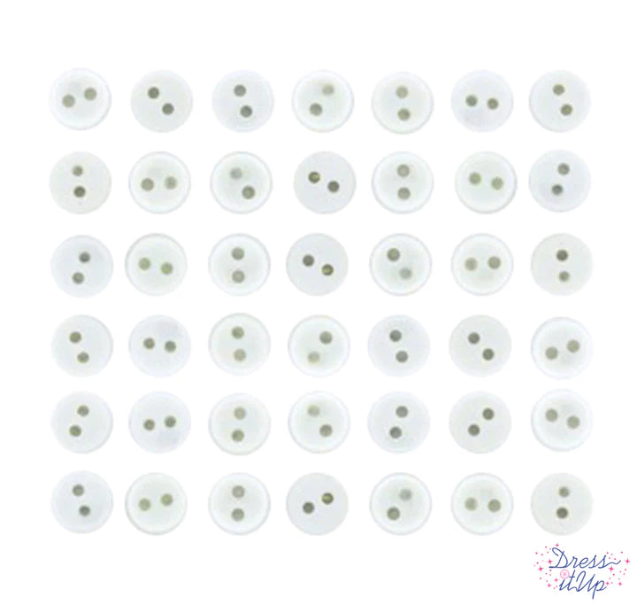 Button #1556 - Round White