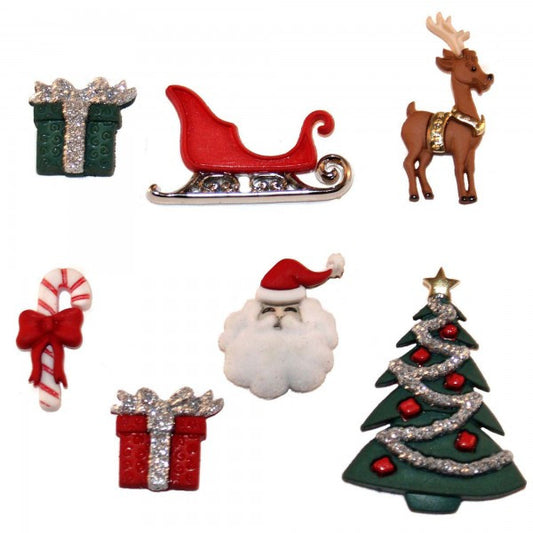 Button #2464 - Christmas Eve