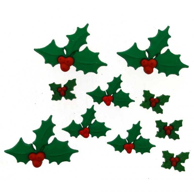 Button #2478 - Holly Jolly Christmas