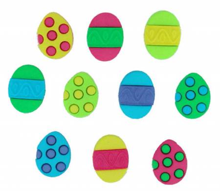 Button #3500 - Easter Painted Eggs