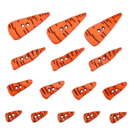 Button #4683 - Carrot Noses