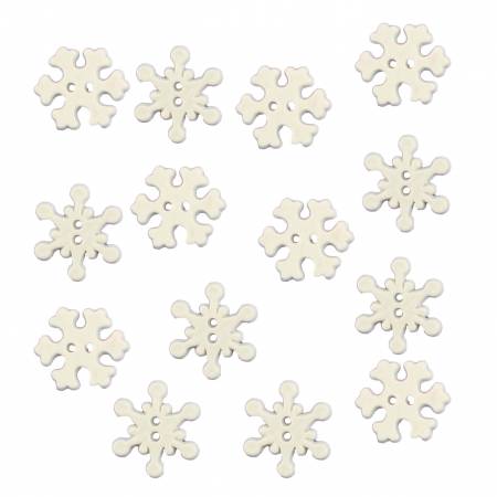 Button #4748 - Snowflakes – Blueberry Backroads
