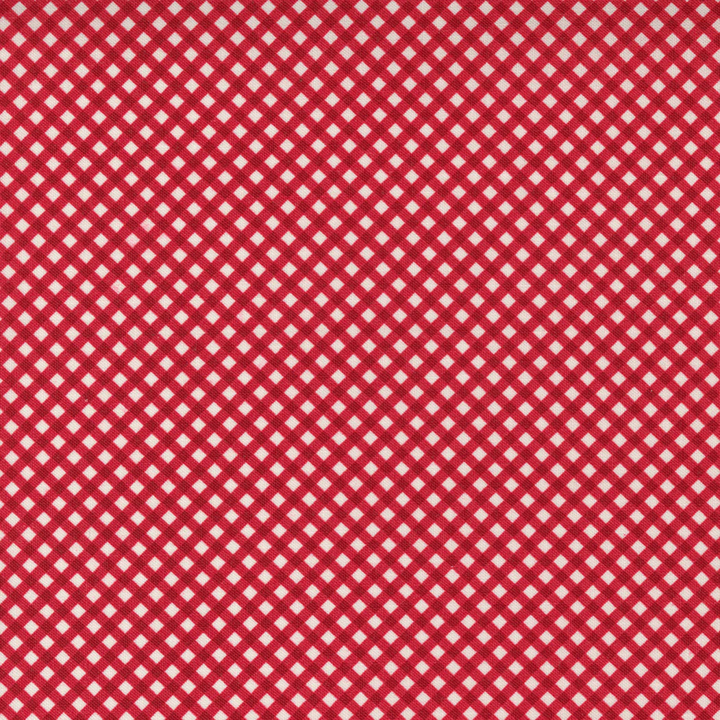 Fabric #55575 12 - Diagonal Plaid Red - Flirt