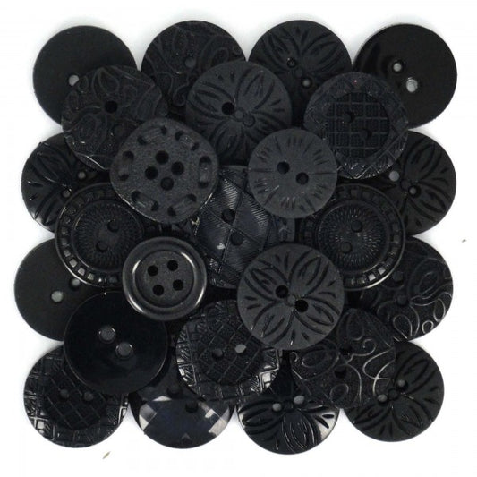Button #62 - Color Me Black