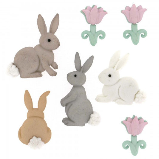 Button #7705 - Cotton Tails