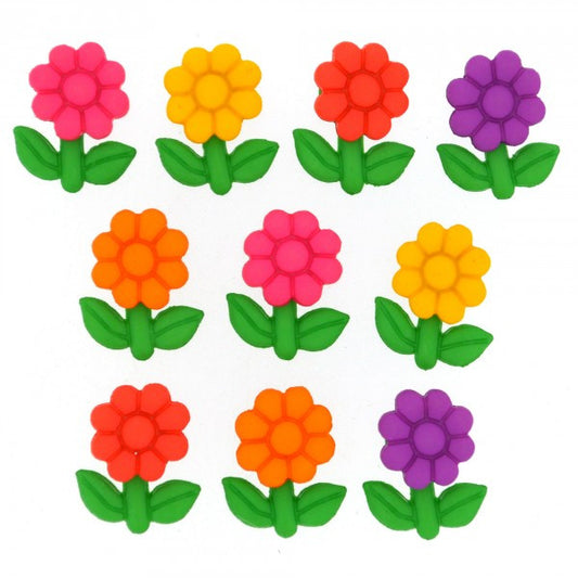 Button #8985 - Garden Gems
