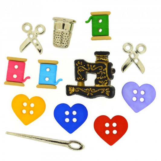 Button #9062 - For the Love of Quilting