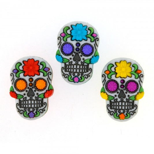 Button #9069 - Sugar Skulls