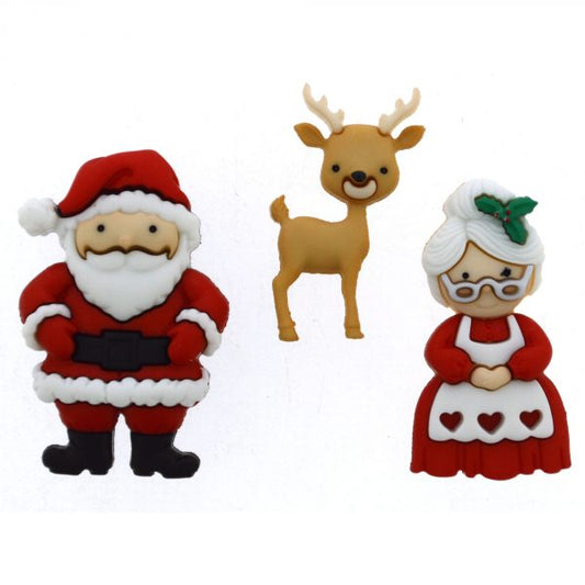 Button #9499 - Mr. & Mrs. Claus