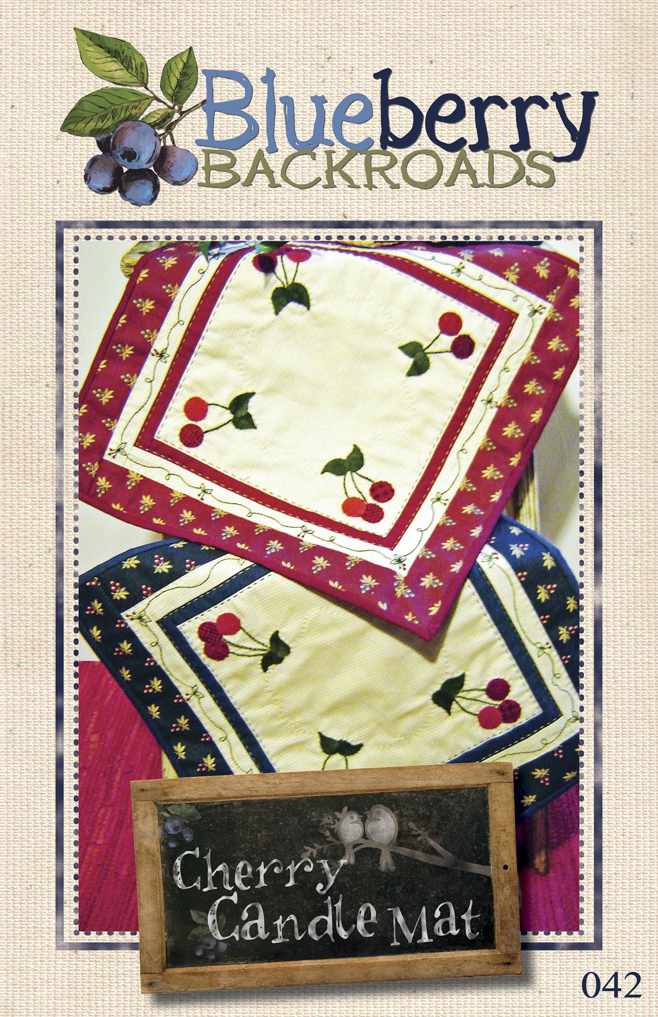 Pattern #042 - Cherry Candle Mat