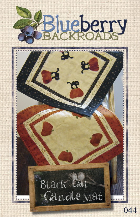 Pattern #044 - Black Cat Candle Mat