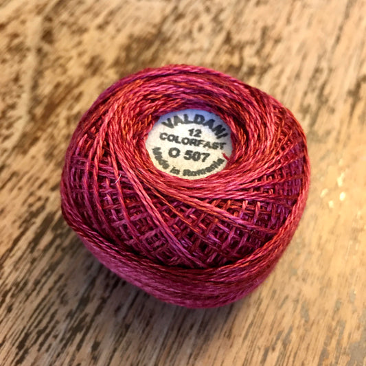 Valdani Perle Cotton Size 12 - O507 Rich Wine