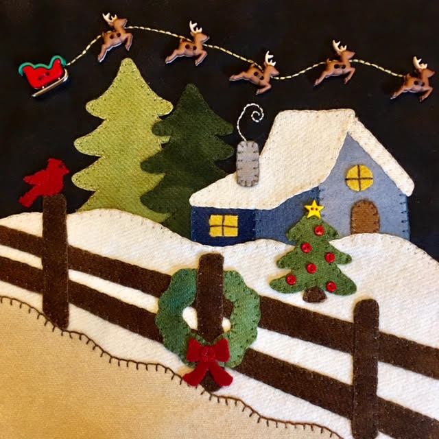 Button #7590 - Sew Cute Sleigh/Reindeer
