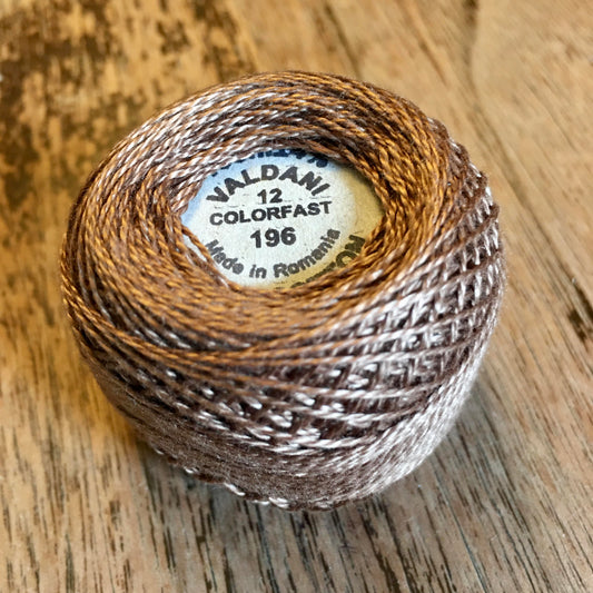 Valdani Perle Cotton Size 12 - 196 Golden Brown