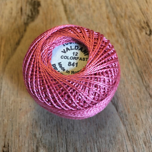 Valdani Perle Cotton Size 12 - 841 Old Rose-Light