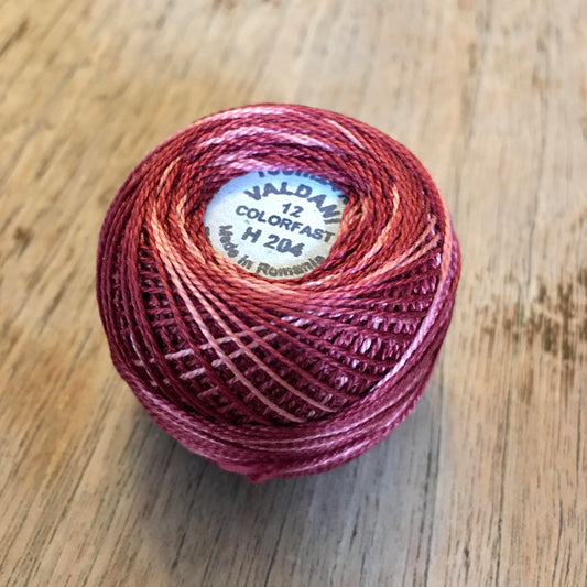 Valdani Perle Cotton Size 12 - H204 Nostalgic Rose