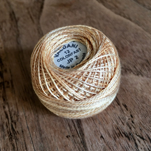 Valdani Perle Cotton Size 12 - JP2 Spun Gold
