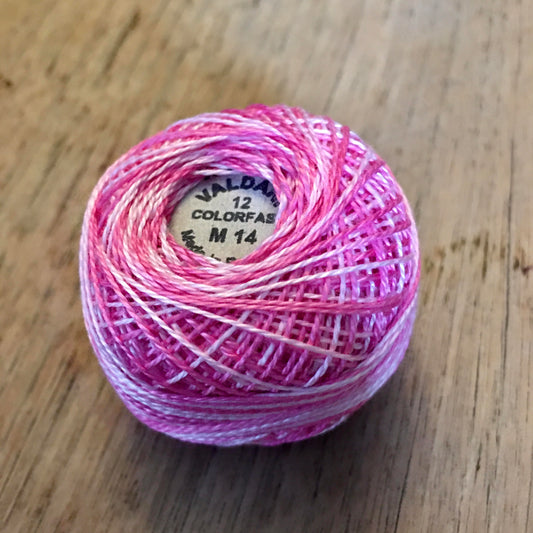 Valdani Perle Cotton Size 12 - M14 Roses