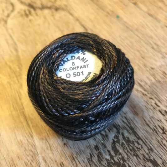 Valdani Perle Cotton Size 8 - O501 Ebony Almond