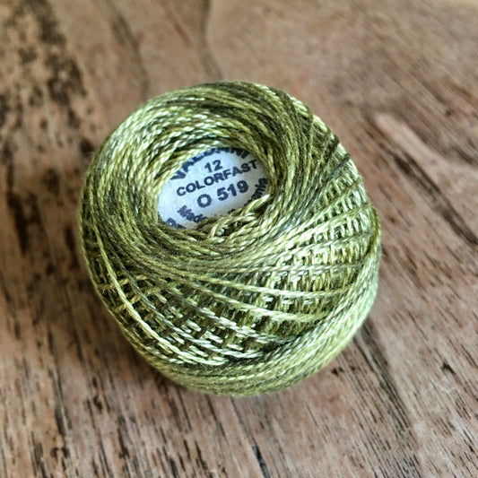 Valdani Perle Cotton Size 12 - O519 Green Olives