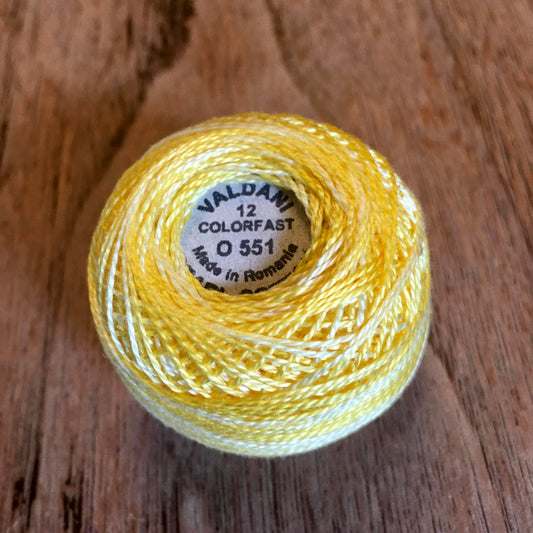 Valdani Perle Cotton Size 12 - O551 Sunshine